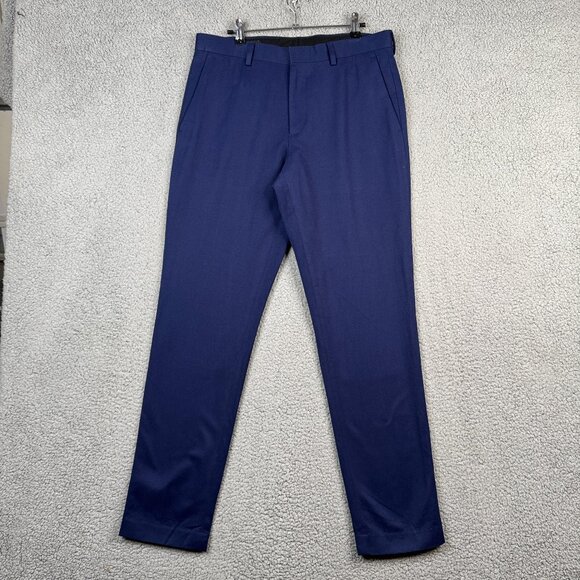 J. Crew Dress Pants 31x32 Blue Ludlow Slim Lightweight Italian Cotton Moleskin